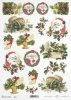uśmiechnięty, Święty Mikołaj, ostrokrzew, święta, Boże Narodzenie, zima, koszyk, patefon, gramofon, R605, Christmas motifs, decorations, smile, Santa Claus, holly, Christmas, winter, basket, patefon, turntable, Weihnachten, Winter, lächelnd, Weihnachtsman
